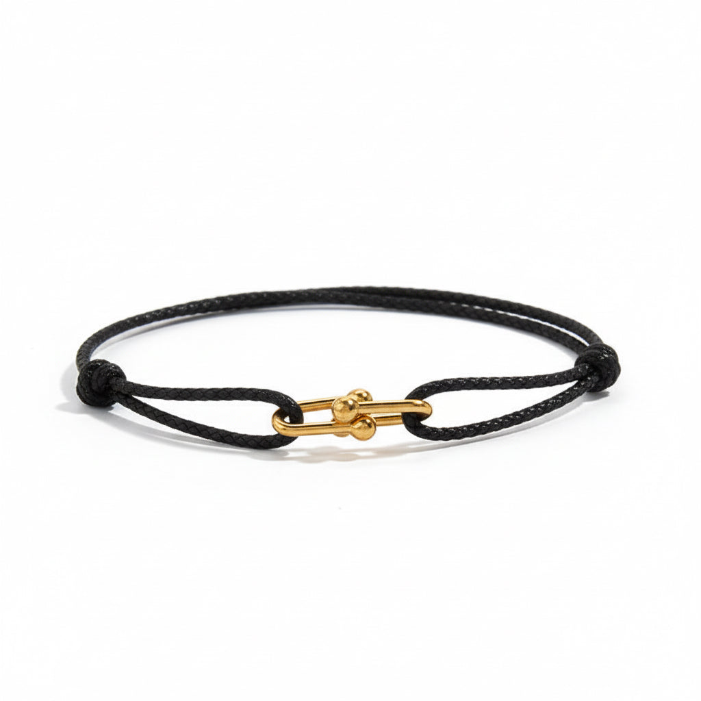 Horseshoe buckle braclet - Gold