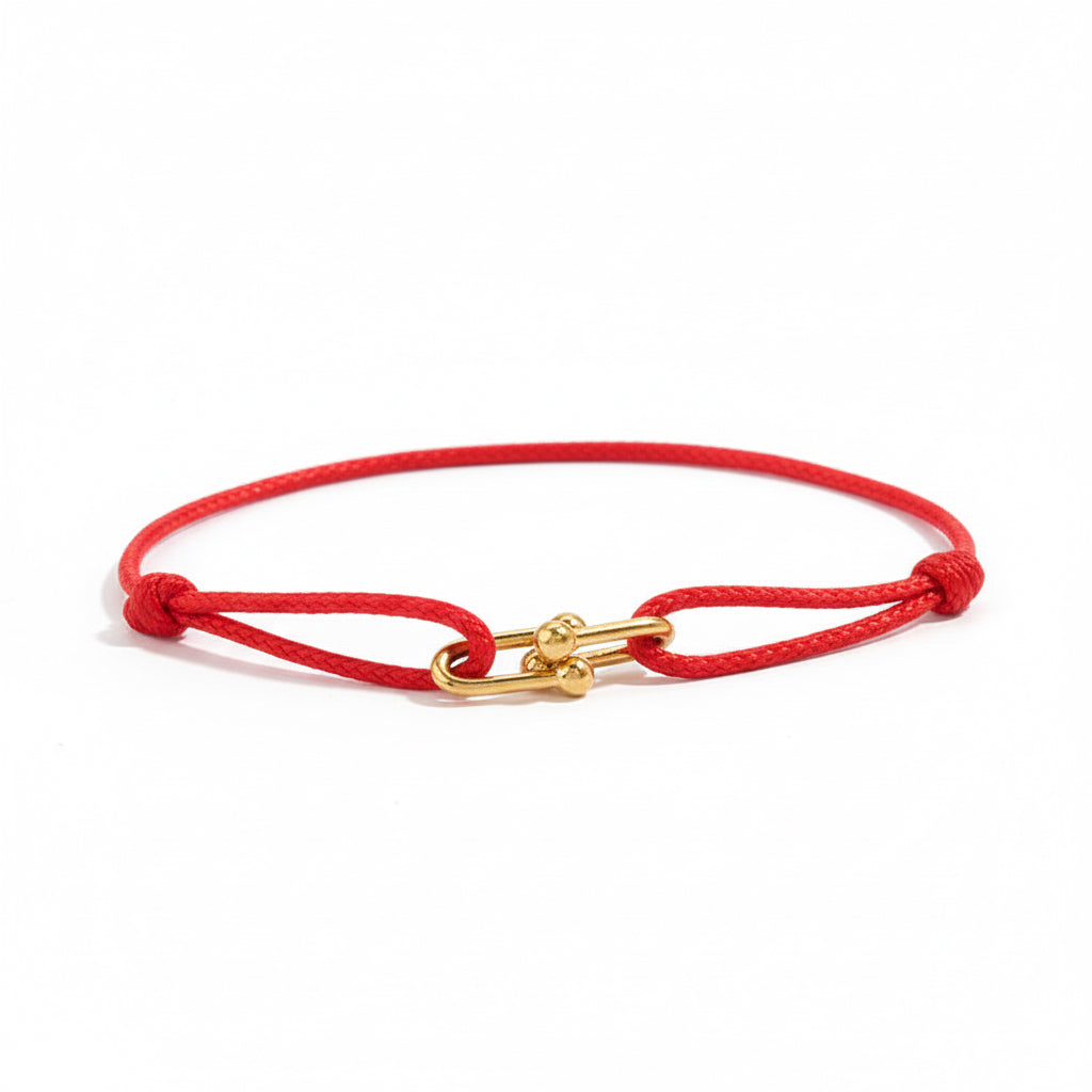Horseshoe buckle braclet - Gold