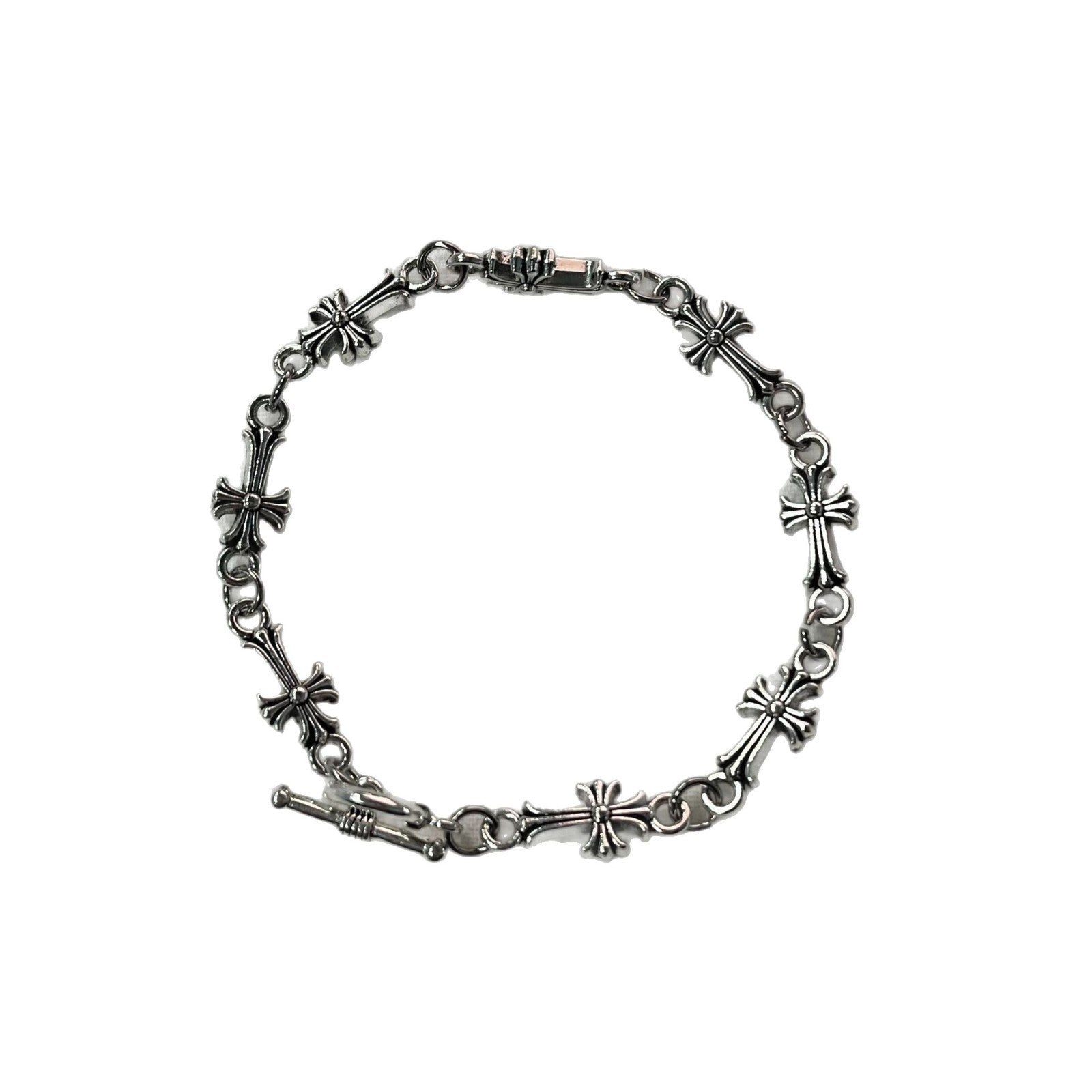 Kendou bracelet set necklace wholesale female horseshoe buckle chain Cuban chain for men and women does not fade hip hop jewelry