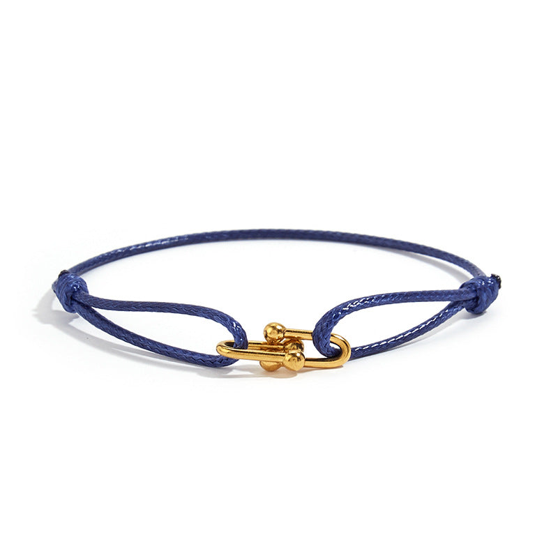 Horseshoe buckle braclet - Gold